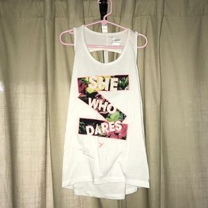 A open-back tank top that can be used to workout.